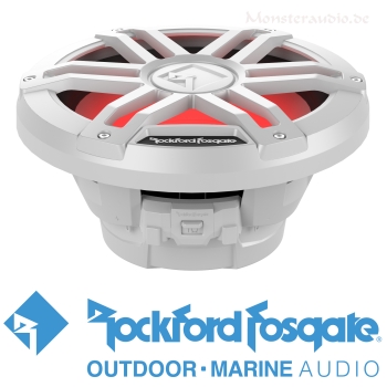 Rockford M1 Color Optix Marine Subwoofer 30cm 1200 Watt M1D2-12 weiß mit LED-Beleuchtung